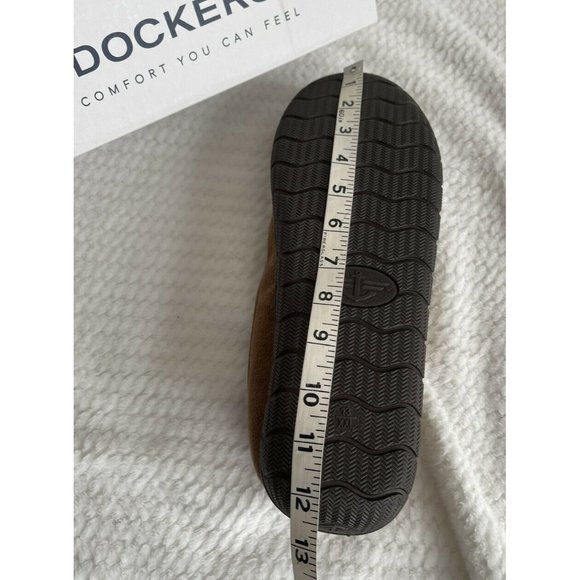 Men’s Slippers Size XXL 13 Douglas Weekender Moccasin With Memory Foam Tan - Picture 11 of 12